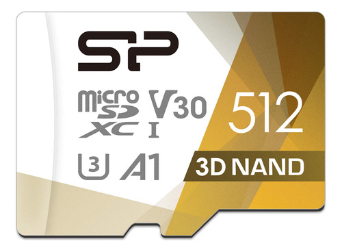 Silicon Power - Tarjeta Micro Sd De 512 Gb U3 Sdxc Microsdx.