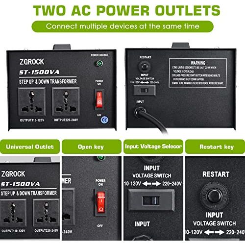 Transformador De Voltaje De 1500w, Convertidor De Paso ...