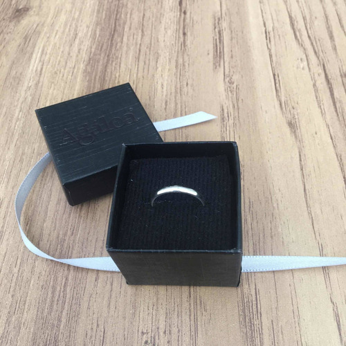 Imagen 8 de 10 de Anillo Argolla Lisa De Plata .925 Agálea