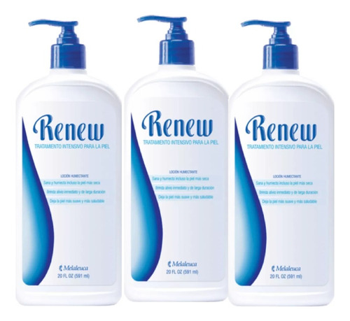 Crema Renew Humectante Familiar 591ml Melaleuca 3pack