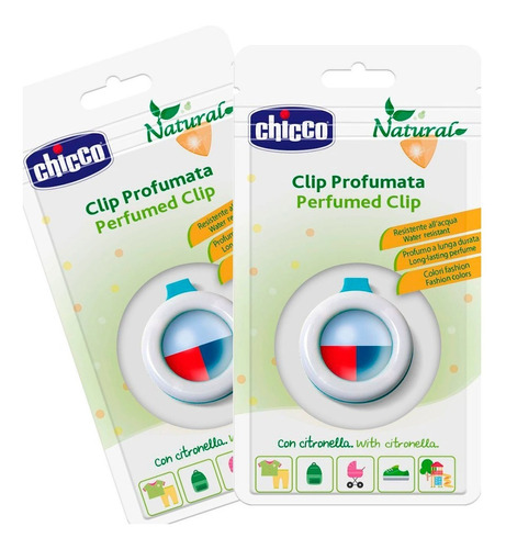 Boton Repelente X2unid Clip Perfumado Antimosquito Chicco