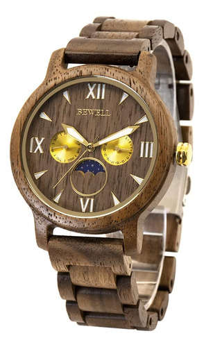 Bewell Relojes De Madera Para Hombre Con Mecanismo De