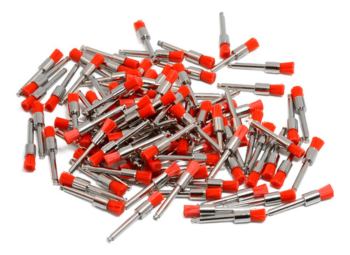 Cepillo Profilactico Dental 100pzs Rojo Profilaxis Premium Rojo