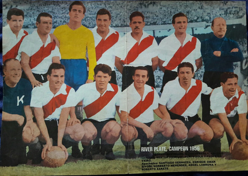 Poster De River Plate Campeón Año 1956