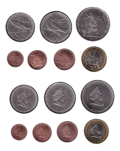 Islas Cook Set X 7 Monedas 2010 Unc