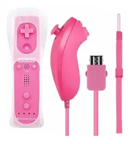 Comprar Controle Wiiremote Plus + Nunchuk Para Nintendo Wii\u002Fu Rosa