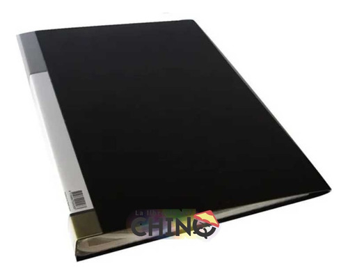 Carpeta The Pel A4 Con 60 Folios Transparentes. Color Negro