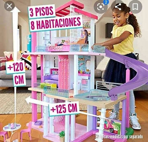 Casa De Ensueños De La Barbie Dreamhouse Mansion De 3 Pisos