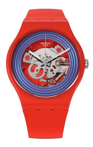 Reloj Swatch So29r103. Gtía Oficial. Envío Sin Costo. Nuevo.