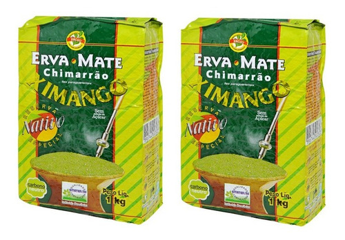 Erva Mate Ximango Nativa Vácuo Chimarrão Gaúcho 2 Kg 