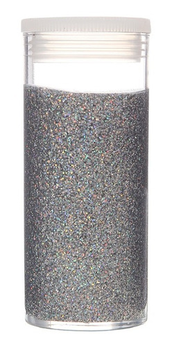 Glitter Cremoso Prata Holográfico Em Tubo - Colormake - 20 G