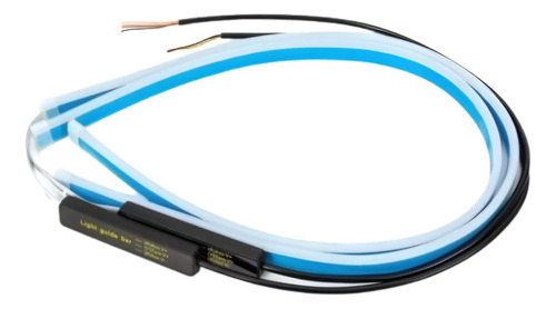 Par De Cinta Led Flexible Auto Amarillo Blanco 30 Cm