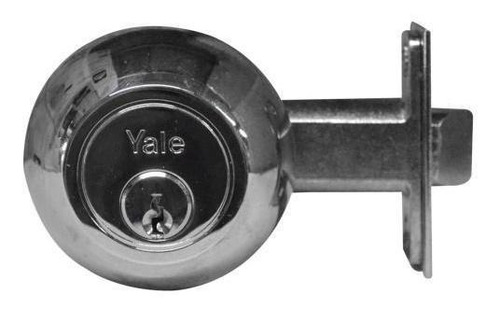 Imagen 1 de 1 de Chapa Cerrojo Yale 170 1/4 Cromada Pestillo Resbalon (4044)