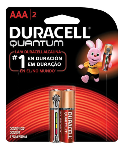 Imagem 1 de 5 de 2 Pilhas Alcalina Quantum Aaa Palito Para Loja E Comércios