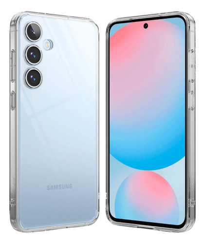 Case Funda Clear Para Samsung S24 Fe + Mica Pantalla, Cámara