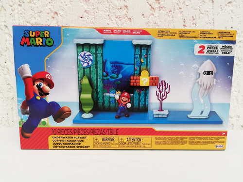 Super Mario Coleccionable Juego Submarino Diorama Jakks