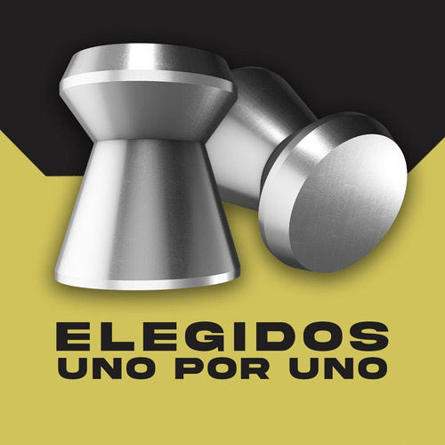 Imagen 3 de 10 de Balines Apolo Match Competition X250 5.5 Mm Aire Comprimido
