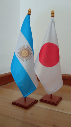 Bandera Mastil Argentina Escritorio Mas Bandera Mastil Japon