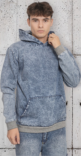 Buzo Canguro De Hombre Jeans Canguro Denim Acid