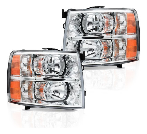 Faros Cheyenne Silverado 2007 2009 2012 2013 Cromo