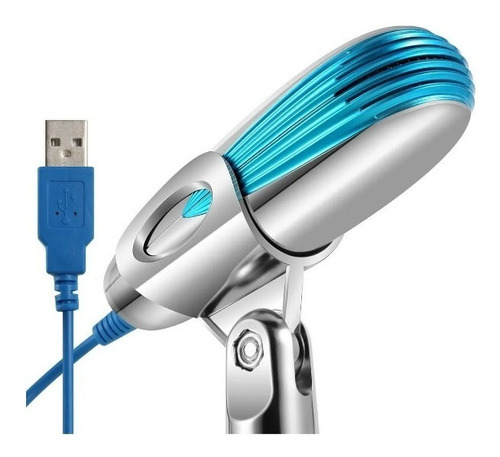 Microfono Para Pc Con Usb Condenser Sf500b Ideal Streamer Color Plateado