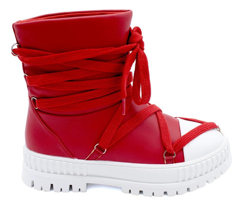 Botin De Piso Con Aujetas Para Mujer Hanna Mx Richie Red