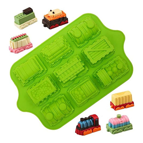 Novedad De Silicona Cake Pan Para Niños | Cute Train Mini C