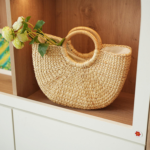 Bolso De Playa Tejido Para Mujer, Bolso De Paja, Bolso De L