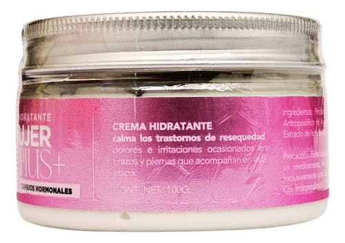 Crema Humectante Mujer Plus Hormonas Sequedad Irritabilidad Fragancia Geranio