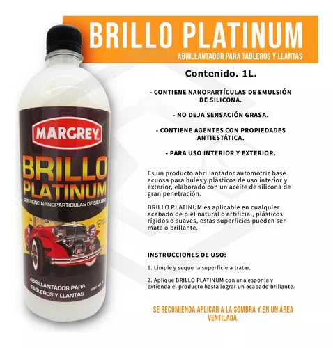 Brillo Platinum Tablero Y Llantas Con Silicona No Grasoso 1l