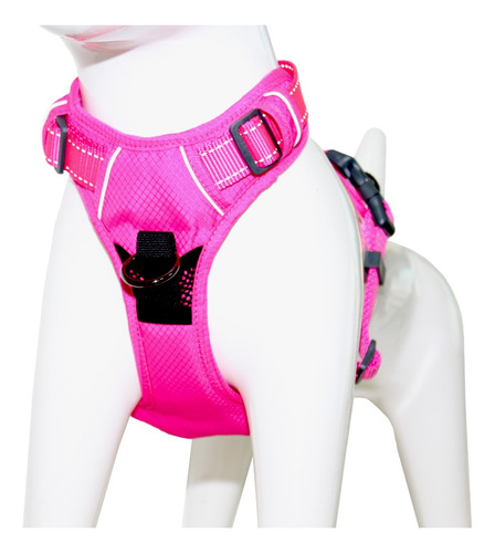 Arnés Deportivo De Control S Fucsia Perro Mascan Oro Rosa