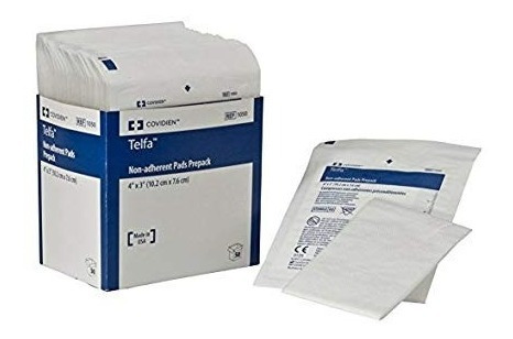 Covidien 1050 Telfa No Adherente Con Pads Preempaque, 4 X 3