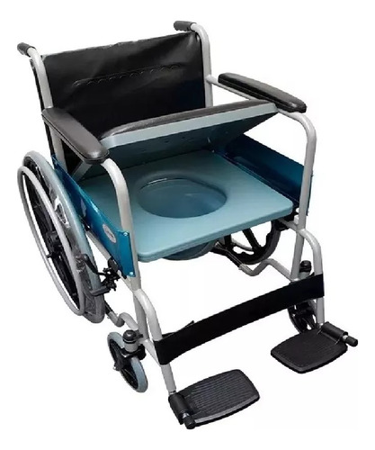 Silla De Ruedas De Lujo Con Cómodo Integrado Color Gris