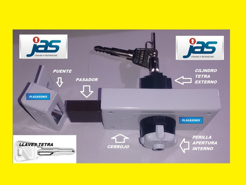 Imagen 4 de 10 de Cerrojo Pasador Antipanico Arrimar Tetra Jas Premium Nuevo