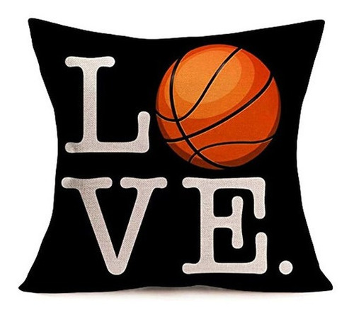 Fukeen Love Basketball Pllow Cases Algodon Lino Serie Depor