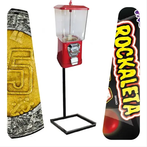 comprar Todo Incluido Chiclera Expendedora Vending + Base+rockabola Ch5