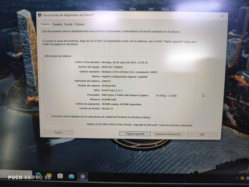 Laptop Lenovo Ryzen 3 4300u 