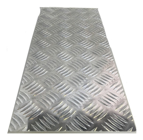 Chapa Aluminio Lavrada Xadrez 1000x240mm Na Esp. De 1,2mm