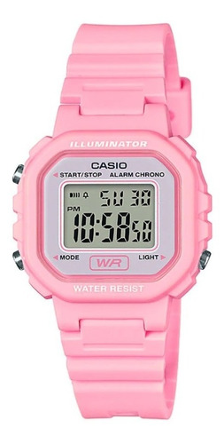 Reloj Casio La20wh-4 Rosado  Mujer Somos Tienda 