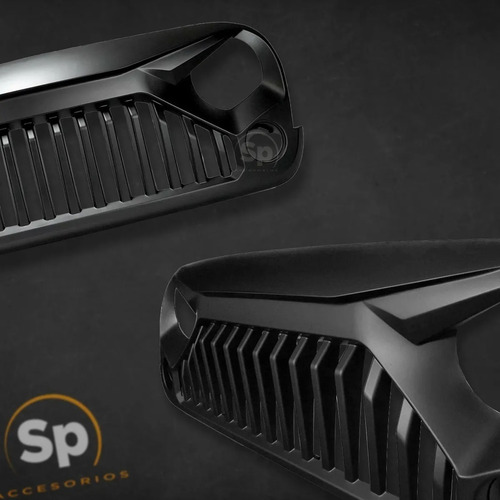 Imagen 2 de 9 de Parrilla Enojada Led Jk Jeep Wrangler 2007-2018 Nueva Angry