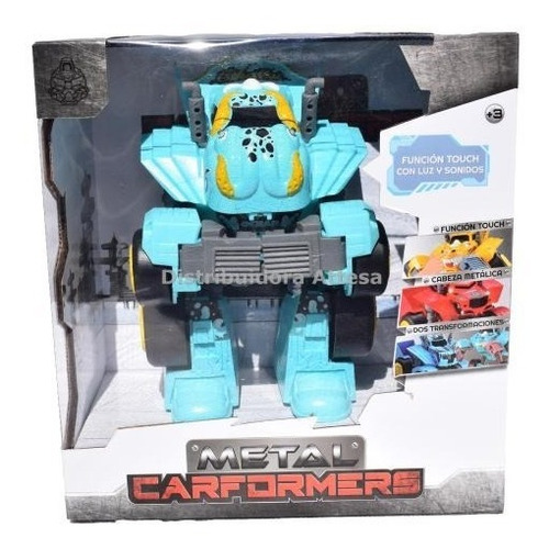 Metal Carformers Transformers Auto Robot Luz Sonido Isakito