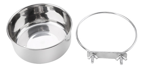 Comedero De Acero Inoxidable Para Comida Y Agua Para Pájaros