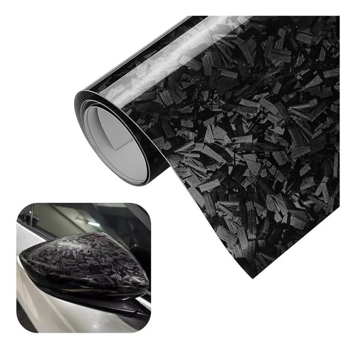 Vinil Fibra Carbon Glossy Wrap Automotriz Envoltura Pegatina