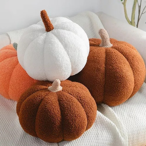 A Almohada De Felpa De Calabaza, Decoración De Almohada De