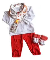 Comprar Ajuar Recien Nacido Algodon Unisex Bebe Rojo Y Blanco Recien Nacido