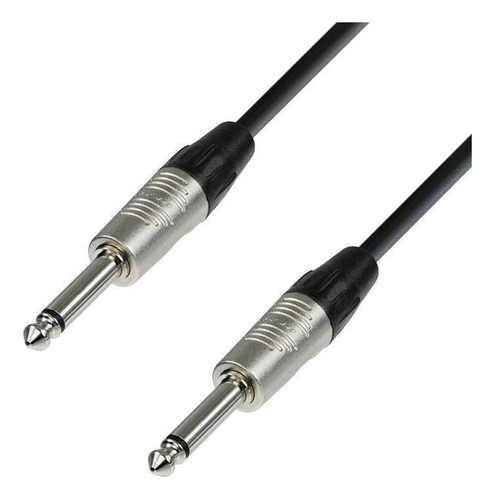 Cable 1/4-mo Macho - Macho 7mt Negro                      