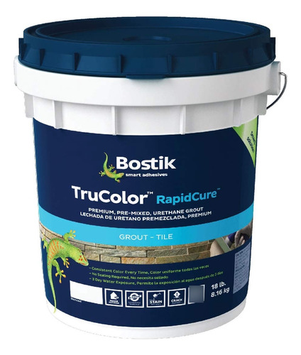 Lechada Premezclada Bostik Trucolor Rapidcure 18lb H145 Mobe