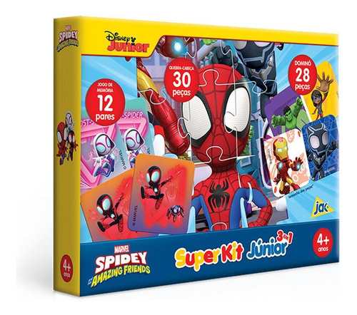 Kit Do Homem Aranha Spidey Com 3 Jogos - Toyster 3140