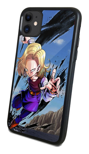 Funda Dragon Ball Androide 18 Todos Los Modelos