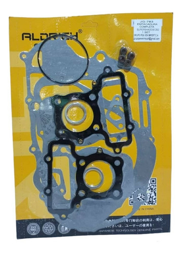 Imagen 1 de 1 de Kit Empacadura Super Shadow 250 Freedom 250 Virago 250